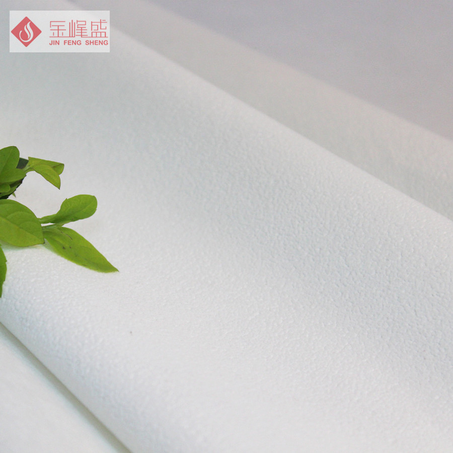 白色水刺底珠粒絨植絨布，珠寶首飾盒、手表盒內襯絨布