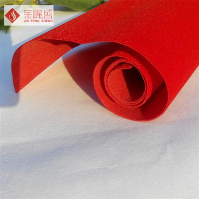 紅色無紡短毛植絨布（A0-D01538）